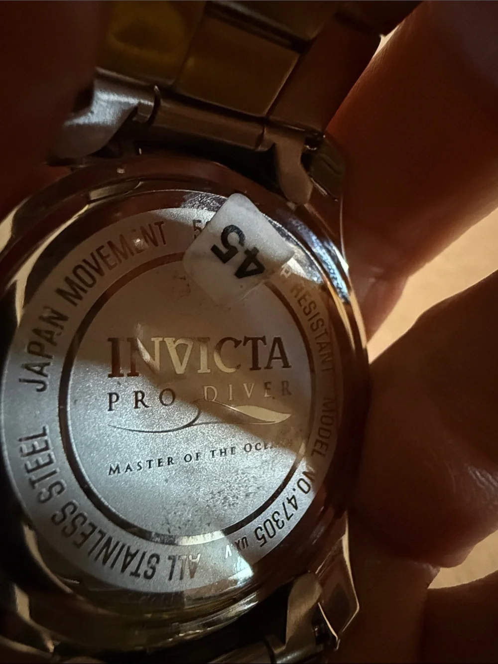 Invicta Men's Silver Case Watch with Black Bezel and Luminous Green Dial